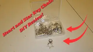 SUNNYCLUE 1 Box 40Pcs DIY 20 Sets Heart Keychain Clasp Swivel Buckle Clip with Open Jump Rings
