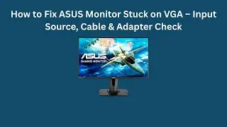 Как исправить зависание монитора ASUS на VGA: проверка источника входного сигнала, кабеля и адаптера