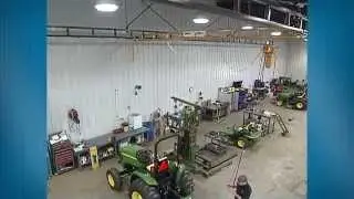 Spanco Ceiling Mounted Bridge Crane - Tractor Maintenance Testimonial