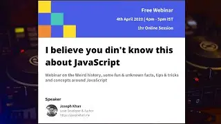 I believe you didn't know this about JavaScript