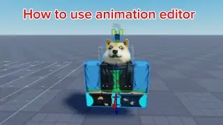 How to use animation editor in Roblox studio 