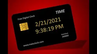 MatsClock 260069 - Free Digital Clock for PowerPoint Presentation Slides