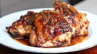 Курица в медово-чесночно-лимонно-перечном соусе | Запеченная курица | Лучшая курица, которую я ко...