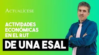 Actividades econ&oacute;micas de una Esal que deben figurar en el RUT