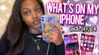 WHATS ON MY IPHONE 11 📲 |iOS 14 AESTHETIC 💗| ft. BING CASES