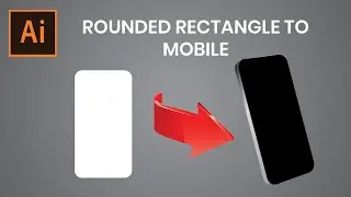 Rounded Rectangle Tool to Mobile in Adobe illustrator | Graphic Design Trips and Tutorial