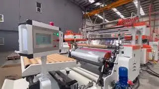 XHD 1500mm jumbo roll stretch film machines in Turkey client factory