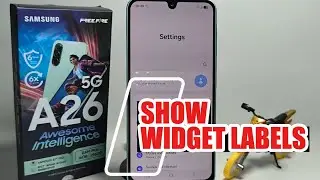 How To Show Widget Labels On Samsung Galaxy A26 5G