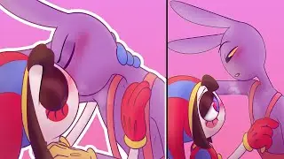 Jax x Pomni Hearts Racing Worlds Colliding l Circus Comic | TADC