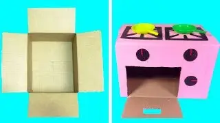 2 DIYs YOU CAN MAKE KITCHEN OVEN & MICROWAVE FROM CARDBOARD