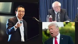 Andrew Yang vs Donald Trump and Bernie Sanders