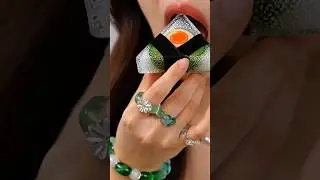 🤯Glass kimbap🤯#mukbang #koreanfood #food #nailart