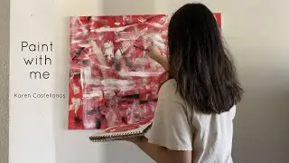 Creating a bold abstract painting  | Art Vlog
