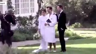 Harry Styles arriving to Jeffrey Azoffs wedding with Olivia Wilde!