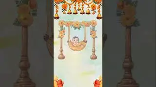 Baby Naming Ceremony | Cradle Ceremony Invitation Video | AI-1451