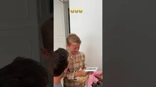 Сюрприз для нашего сына: щенок! #шорты #щенок #голдендудль #сюрприз #реакция