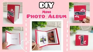 || Tutorial video of DIY Cute Mini Photo Album || Easy Handmade Paper Craft with Photos 📷