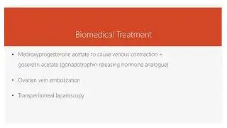 Biomedical Treatment of Ovarian Vein Syndrome #shorts