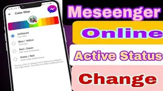Online active status Color change | messenger active Friend change . color | Muneer chandio