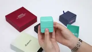 PU Leather Ring Jewelry Packaging Box Custom LOGO Design 2 In 1 Wholesale