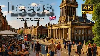 Walking Through Leeds in the Hottest UK Day Ever! 🥵😎
