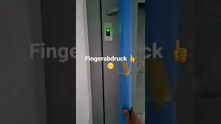 Haust&uuml;r mit Fingerabdruck selbst angeklemmt #fingerprint #Door #self clamped