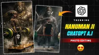 Bajrangbali Ai Gym Photo Editing Tutorial | Instagram Trending Hanuman Ai Photo Reel Editing Chatgpt
