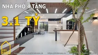 SBS HOUSE | Nhà phố đẹp 4 tầng, 4 phòng ngủ, hiện đại, full nội thất 3.1 tỷ