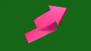 Awesome Arrow। Green screen 3D arrow। Green screen arrow effects। Arrow animation 3D।Pink Arrow, vfx