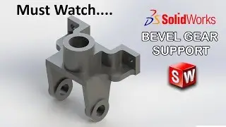 Solidworks Basic tutorial #19 Bevel Gear Support | MUST WATCH
