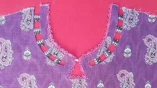 New Neck Design Cutting and Stitching/Stylish Neck Design Sewing Tutorial/EEstitchingideas
