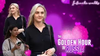 The Golden hour at Russia |Russian Models |Russia walk tour #feed #video #russia #trending #shorts
