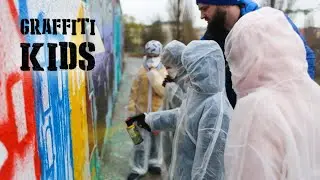 My first GRAFFITI ever ( Graffiti workshop for school kids)