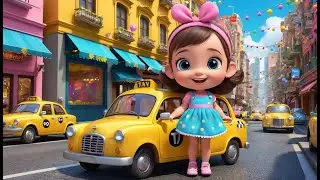 Taxi City Ride | Fun Nursery Rhyme for Kids | Baby Learning Song