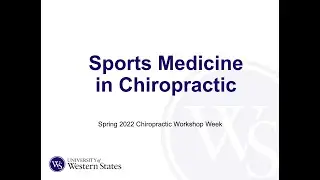 University of Western States: Sports Medicine in Chiropractic