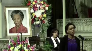 Broadway Inspirational Voices' Soloist Rema Webb sings at Billie Allen Henderson Memorial 1/28/16