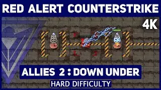 Red Alert Counterstrike Remastered 4K - Allies Mission: 2 Down Under - Hard Difficulty
