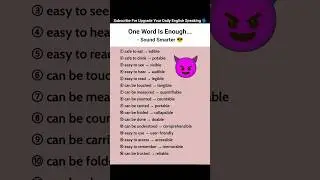 Stop Saying Long English ❌ | Use ONE Word Instead 😎 #englishspeaking #englishlearning #shorts