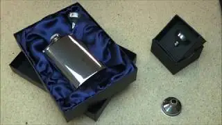 4oz Plain Pewter Hip Flask with Captive Top @ The Pocket Hip Flask Co