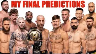 Мои окончательные прогнозы на UFC 325: Александр Волкановски против Диего Лопеса II