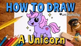 How to Draw a Unicorn &ndash; Easy Drawing for Kids | Doodle Dog