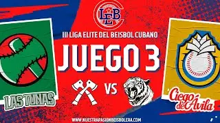 🔴EN VIVO🔴 TERCER JUEGO LAS TUNAS🆚CIEGO DE AVILA