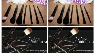 ||review on sleek 7 piece brush set|| beautybeyondxoxo||