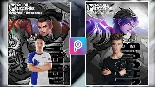 Mobile legends Poster Black&White Theme Edit In PicsArt ( Tagalog Tutorial )