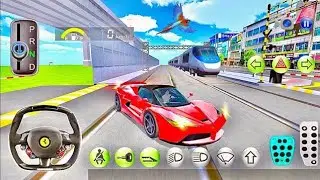 A Red 🍒 Lamborghini Aventador SV Car In Ocean Park 3D Driving Class Simulator #Emaan Gaming#