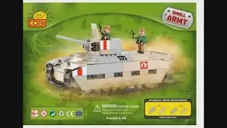 COBI Small Army WWII 2439 Matilda MKII - instruction timelapse