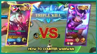 BUFFED LESLEY VS WANWAN! EASILY COUNTER META MARKSMAN HEROES😱