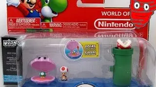 World of Nintendo Micro Land - Red Toad + Sparkling Water 1-2 - Video Game Spin