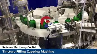 30ml Tincture Glass Dropper Bottle RVF Filling Capping Machine | RELIANCE