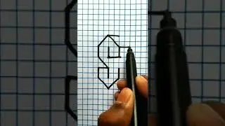 3D illusion Drawing | Letter 